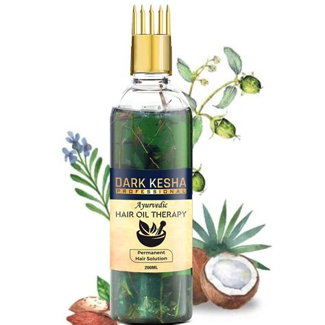Buy Dark kesha Ayurvedic Anti Dandruff Paraben Free Hair Fall Oil With ...