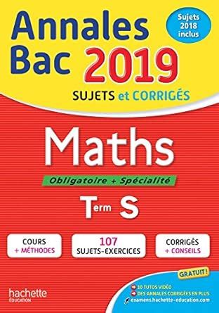 Amazon.in: Buy Annales bac 2019 maths terminale s Book Online at Low ...