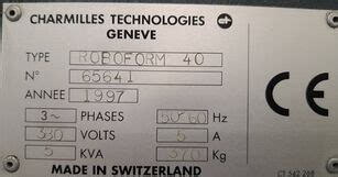 Agie Charmilles Roboform 40 electric discharge machine for sale from ...