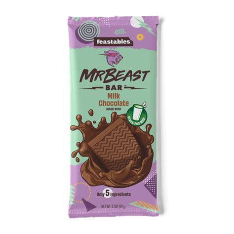 Feastables MrBeast Milk Chocolate Bar, 2.1 oz 60g, 1 India | Ubuy