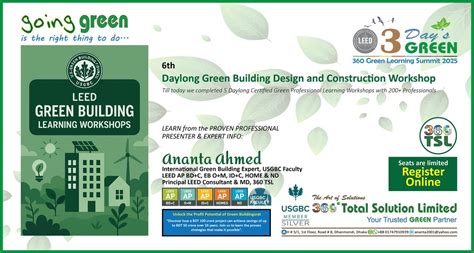 6th Daylong Green Building Design and Construction Workshop ...