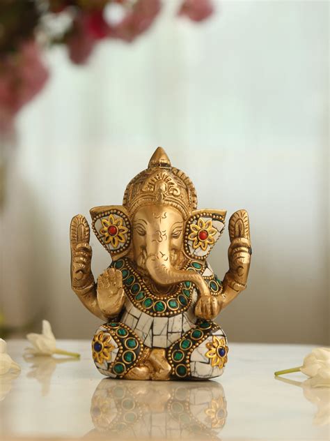 Buy Antique Brass Statues for Puja Home Decor Online in India | Revive Home