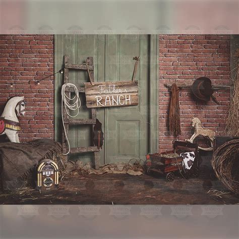 Cowboy Theme - Baby Printed Backdrops | Madras Prop Store