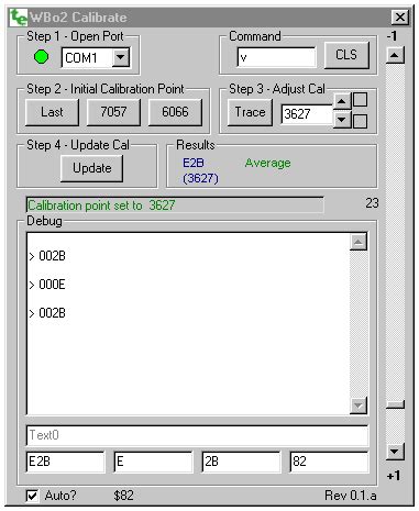 Calibration Software for WBo2 (Tech Edge)