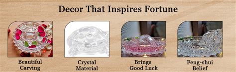 Buy FAIRY FIRST® Feng Shui Crystal Tortoise | Turtle with Crystal Plate ...
