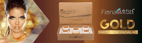 Fiona Lotus 24K Professional Gold Facial kit With 5 step sachets for ...