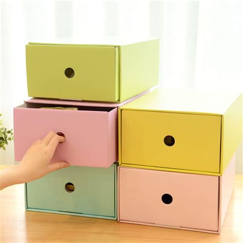 Image result for Cardboard Storage Boxes with Drawers