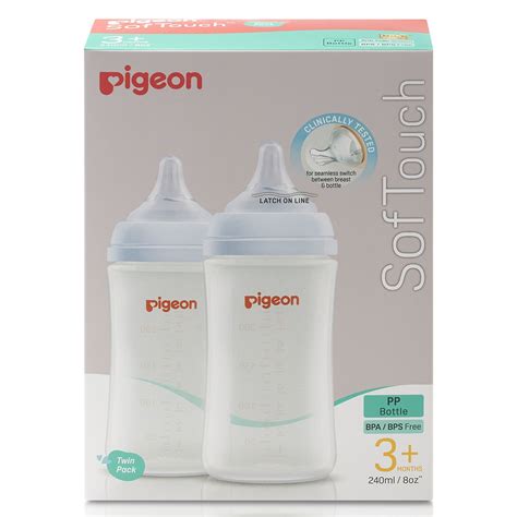 Pigeon SofTouch III PP Baby Bottle 2 x 240ml | Healthylife