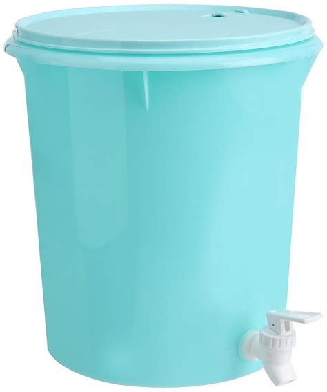 Buy Tupperware Round Water Dispenser, 8.7 Litres,Light Blue Online at ...