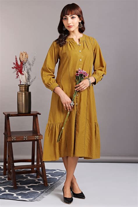 midi dress with side ruffles - sunflower field & onyx radiance - maati ...