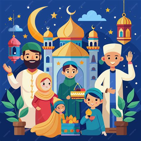 Premium Vector | Ramadan blessings eps vector files for a month of spiritual renewal