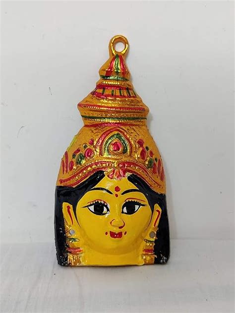 Varalakshmi Amman Yellow Face | Varalakshmi Devi Face Online – Puja ...