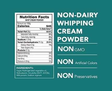Whip Cream Powder, 1.5LBS (680g) – Buy Online in India