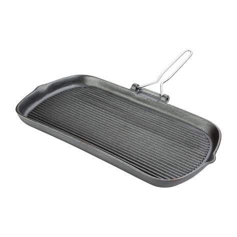 Vogue Cast Iron Grill Pan - K417 - Buy Online at Nisbets