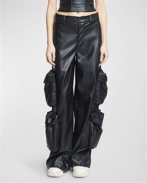 Co Wide-Leg Cargo Pants | Neiman Marcus
