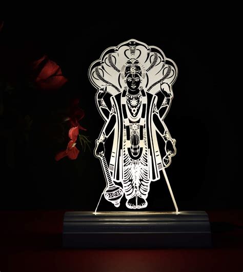 Buy G Gojeeva The Lord Vishnu 3D LED Illusion Acrylic Base Table Lamp ...