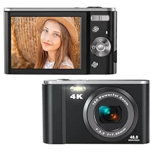 Buy Zostuic 4K Digital Camera, 48MP Vlogging Camera with 32GB SD Card ...