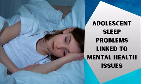 Sleep Problems in Adolescence Linked to Future Mental Health Issues ...