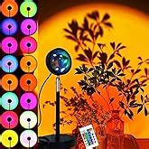 Buy One94Store RGB Sunset Projection Lamp, 16 Color LED Night Light ...