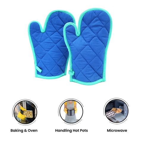 Buy SWAYAM LBR Set of 2 Quilted Cotton Gloves from Swayam at just INR 499.0