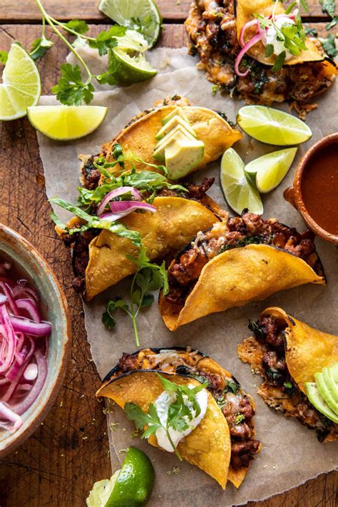 Crispy Chipotle Chicken Tacos with Cilantro Lime Ranch. - Half Baked ...