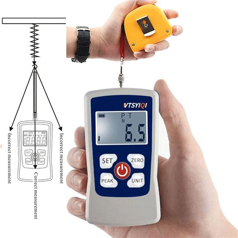 Buy VTSYIQI Digital Force Gauge 500N Push Pull Force Gauge Digital ...
