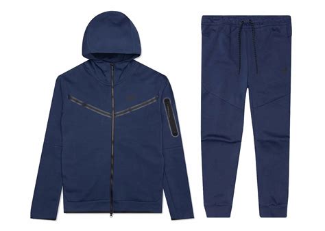 Nike Sportswear Kids' Tech Fleece FullZip Hoodie & Joggers Set in Navy ...