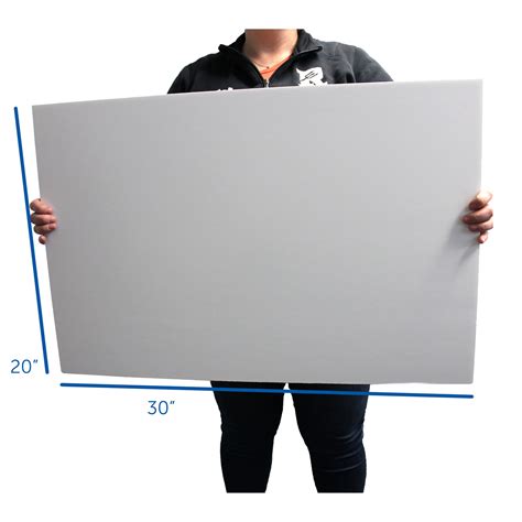 3/16" Thick White Foam Board, 20" x 30", Pack of 10 Sheets