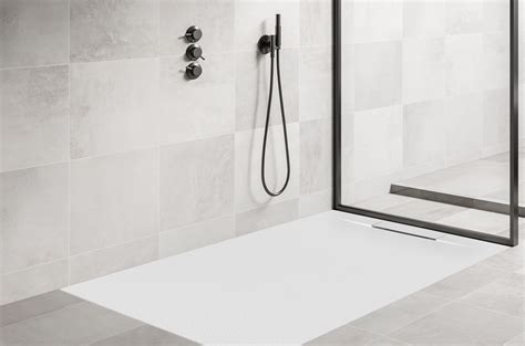 Rutschfeste Mineralguss Duschtasse 150 x 90 x 1,7 cm | Bad Design Heizung