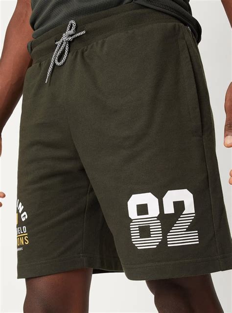 Buy Men Printed Knit Athleisure Shorts Online at just Rs. 549.0 ...