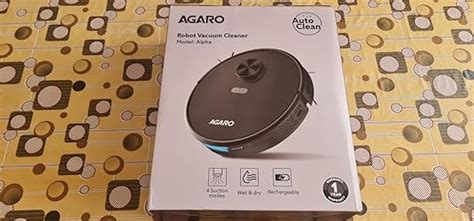 AGARO Alpha Robot Vacuum Cleaner, Brush, Dry Vacuum & Wet Mop ...