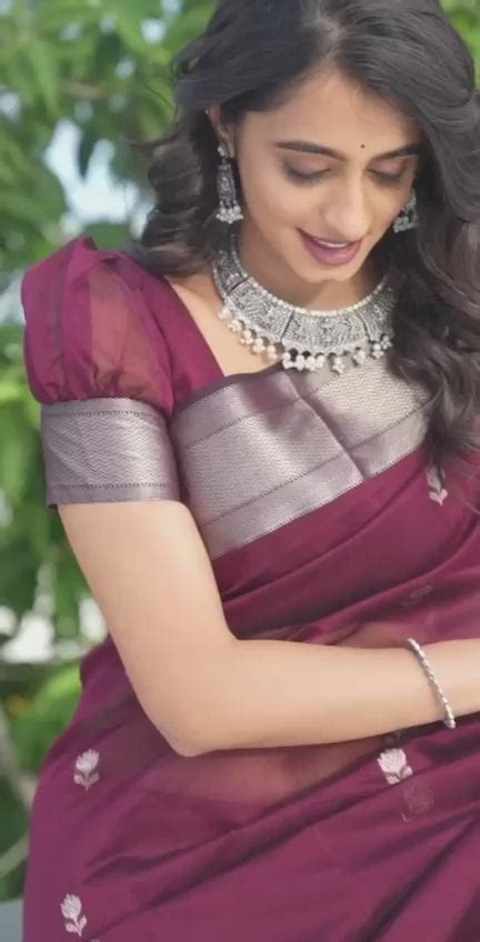 Grape Wine Maheshawari Cotton Silk Saree – Arvisaa