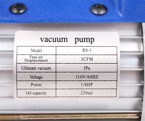 Tms 3 Cfm Single Stage Rotary Vane Vacuum Pump R410a | Desertcart INDIA