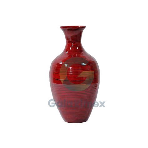 Spun bamboo floor vase - Galaximex