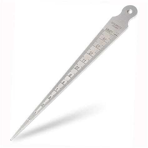 Buy Taper Gage 1-15mm 1/32-5/8 Inch Feeler Gauge Stainless Welding Gap ...