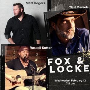 Songwriter Night at Fox & Locke with Matt Rogers, Clint Daniels, and ...