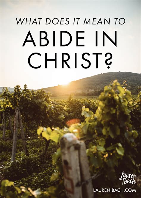 What Does Abide Mean In The Bible – IVLQP