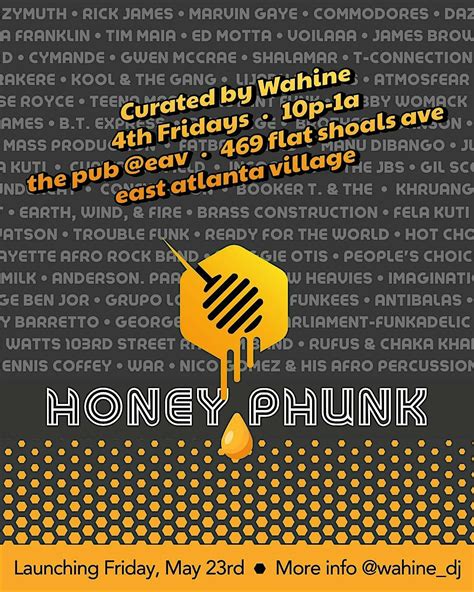 Honey Phunk | Funk-forward 4th Fridays w/ Wahine - The Pub @EAV, The ...