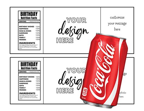 Soda Can Blank Label Editable Template, Soda Can Template, Soda Can ...