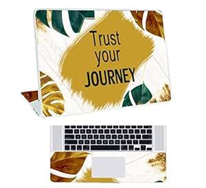 Inkykart Floral D27 Top+Wrist Pad Vinyl Laptop Skin/Sticker/Cover for ...