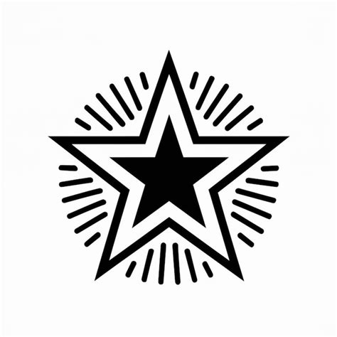 Star vector icon symbol isolated on white background | Premium AI ...