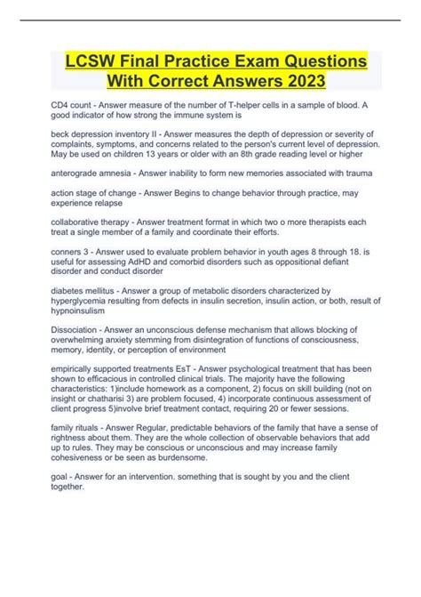 Image result for LCSW Practice Test