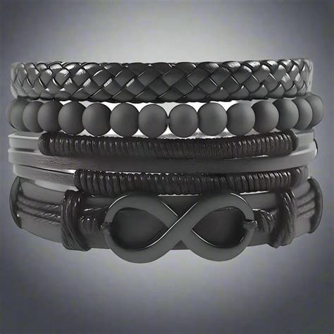 Buy Now Premium Leather Bracelet - QUADRA-FUSION INFINITY BLACK ...