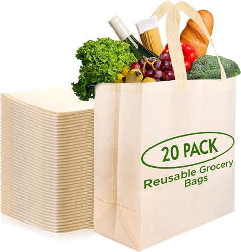 Simply Cool Reusable Grocery Bags Eco-Friendly Heavy Duty Tote Bags ...