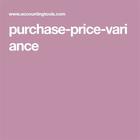 Image result for Purchase Variance