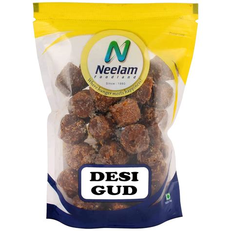 Neelam Foodland desi gud (Jaggery Chemical Free), 500g : Amazon.in ...