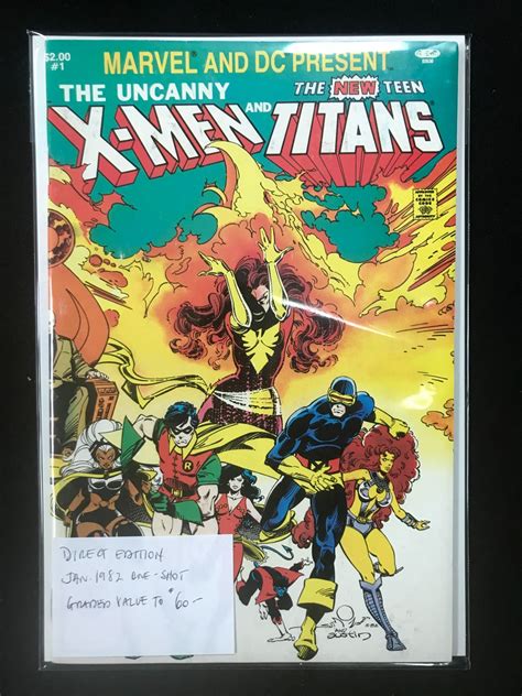 MARVEL AND DC COMICS NO.1 THE UNCANNY X-MEN AND THE NEW TEEN TITANS (DIRECT EDITION)