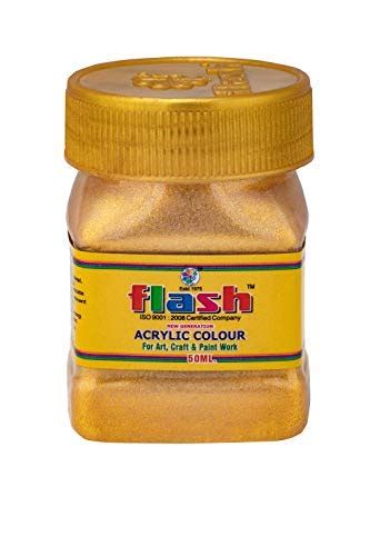 Flash Metallic Color (Gold Leaf, 50ml) : Amazon.in: Home & Kitchen