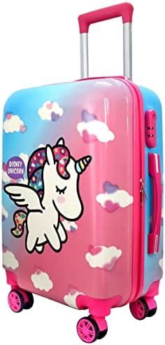 Buy Swarn Products Polycarbonate Unicorn Printed Travel Bag 20 Inch ...