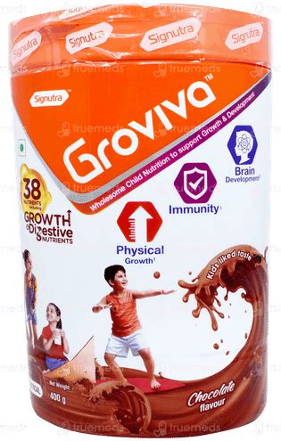 Groviva Chocolate Powder 400 Gm - Uses, Side Effects, Dosage, Price ...
